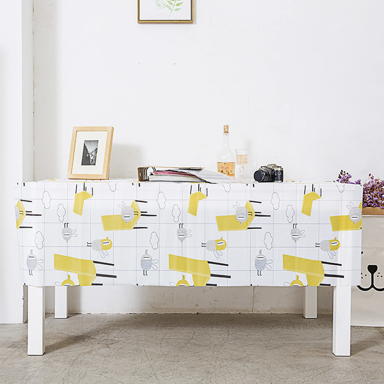 

Rectangular Table Cloth Waterproof Oilproof Backside pastoral Tablecloth Table Cover For Home Restaurant party decorations