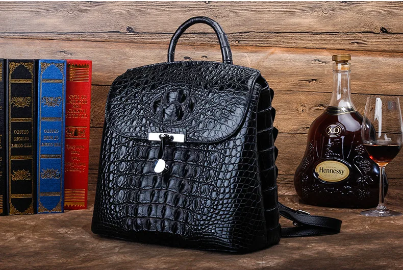 ourui true new  crocodile leather women backpack  female  summer new  Sales promotion women bag