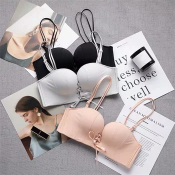 

Sexy Lace Up Women Bras Female Lingeries Summer Wrap Chest Sexy Tube Top Ladies Bras