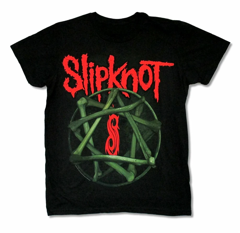 Slipknot Bones Black T Shirt New Metal Band Music Retro Tee |