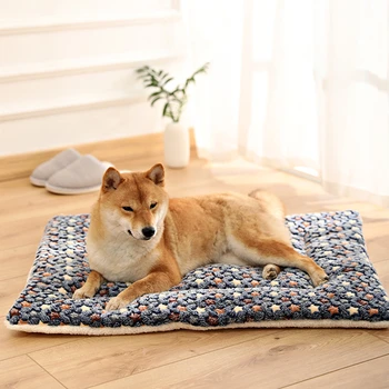 

Winter Dog Bed Mat Thicken Pet Cushion Blanket Fleece Warm Soft Puppy Cat Beds For Small Large Dogs Cats Pad