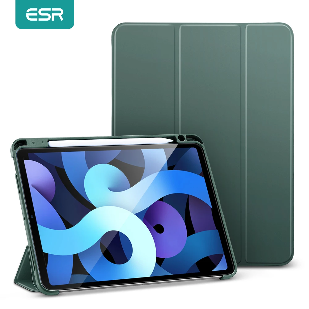 ESR Table Case for iPad Air 4 2020 /iPad 8th 2020 Smart Case Pencil Holder  Soft TPU Back Cover for iPad 8th 7th/iPad Air 4 2020 - AliExpress