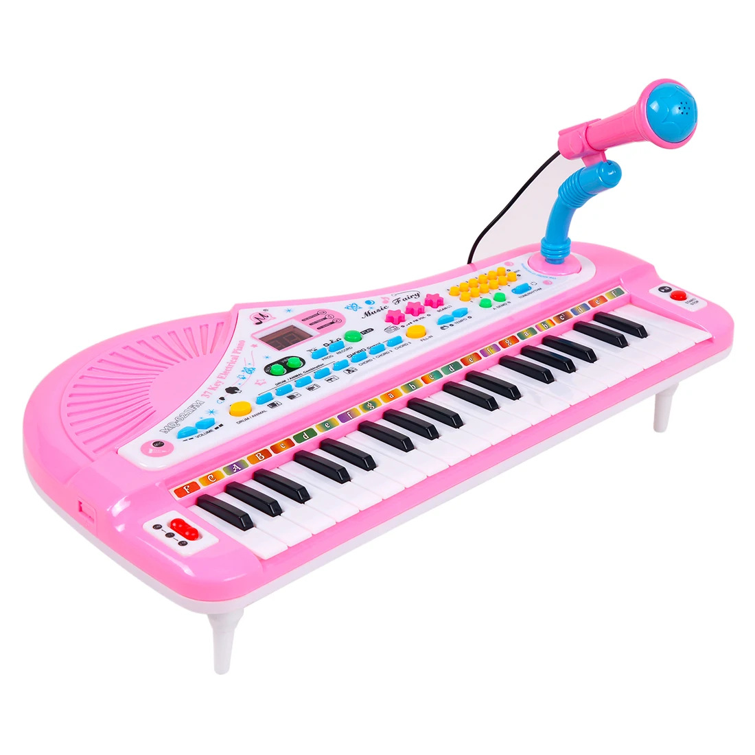 37 ключ электронная клавиатура цифровой дисплей пианино музыкальная игрушка с микрофоном для детей-цвет случайный MQ-021