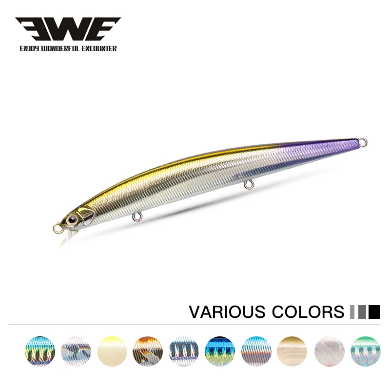 

EWE Baojun1 Long Shot Fishing Lure Wobbler Fhard Minnow Lures Artificial Bait for Fishing 115mm/12.6g