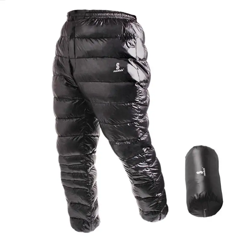 SUNDICK открытый белый гусиный пух брюки Водонепроницаемый Открытый Кемпинг брюки для мужчин женщин Альпинизм кемпинг теплый зимний wh