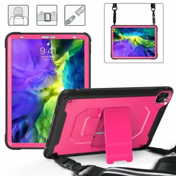 

Kids Safe Shockproof Hard Silicone Case For Apple IPad Pro 11 Inch 2020 Tablet Protector Cover Stand Shell Coque+Straps+pen
