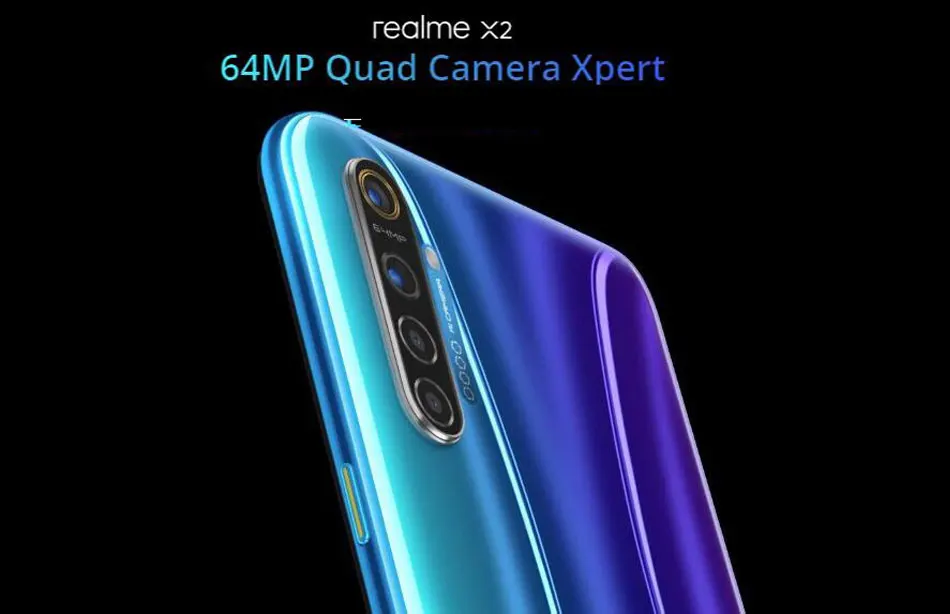 Мобильный телефон Realme X2 с глобальной версией, 8 ГБ, 128 ГБ, 64 мп, Восьмиядерный процессор Snapdragon 730G, 6,4 дюймов, NFC, 64 мп, четырехъядерный процессор, фронтальная камера 32 МП