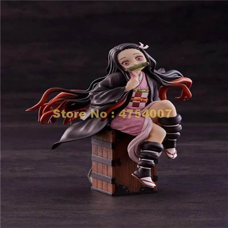 Аниме kimetsu no yaiba nezuko 1th фигурка коллекция ПВХ Модель 17 см игрушка