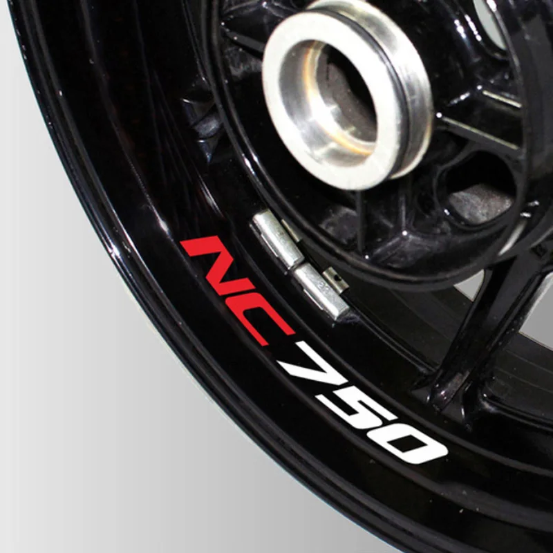 

New Motorcycle Reflective wheel Tire logo creative stickers rim inner Decorative waterproof decals for Honda NC750 nc 750