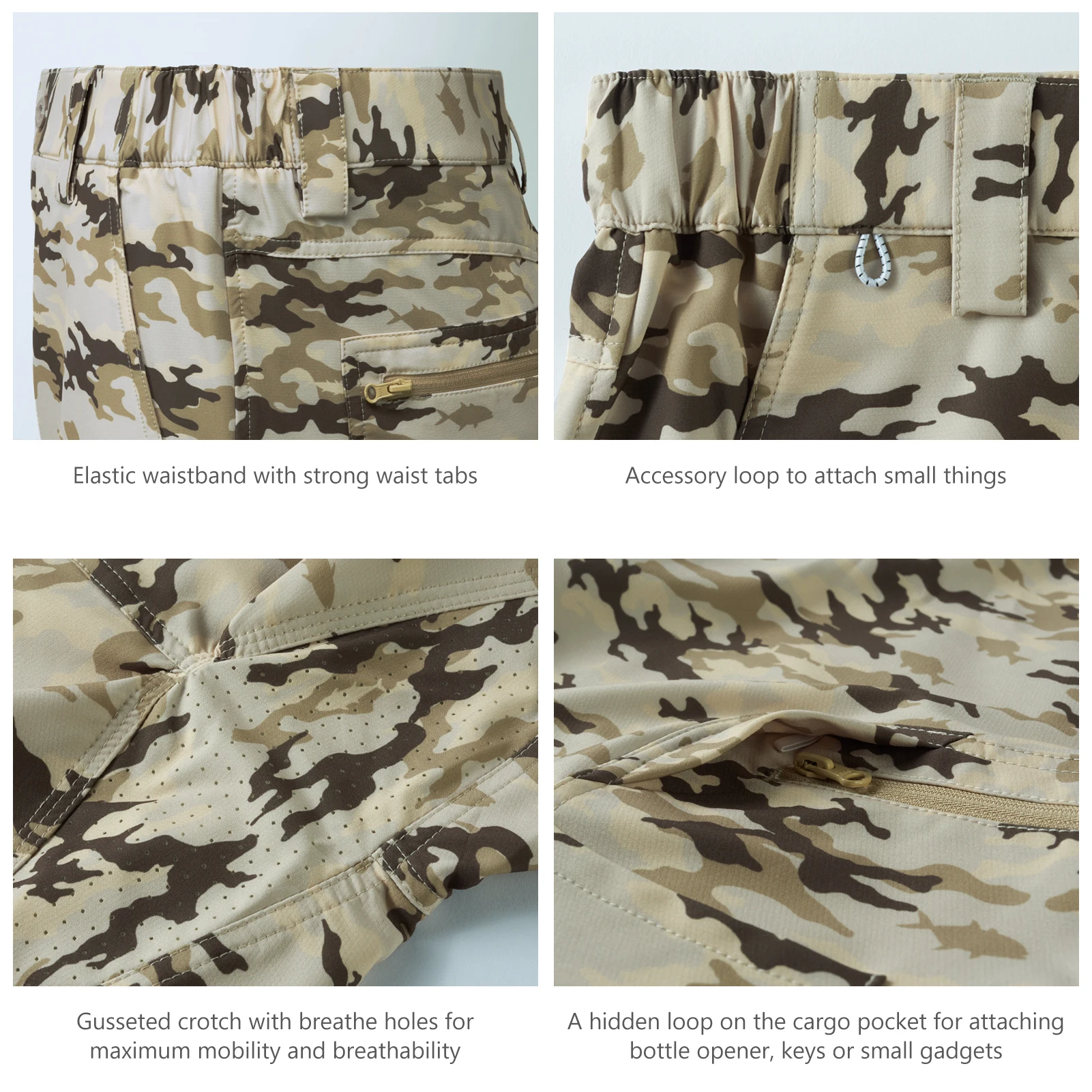 Bassdash Mens Fishing Cargo Shorts Quick Dry UPF 50+ Water Resistant Pockets Outdoor Hiking Surfing Camping fly fishing clothes