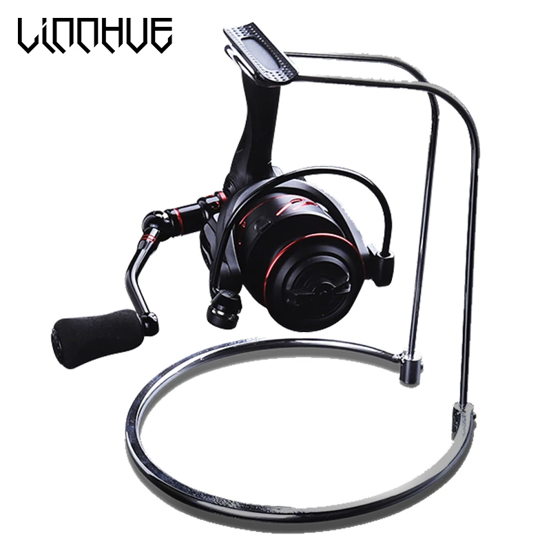 Fishing Reel Display Holder Stainless Steel Spinning Reel Stand Rack