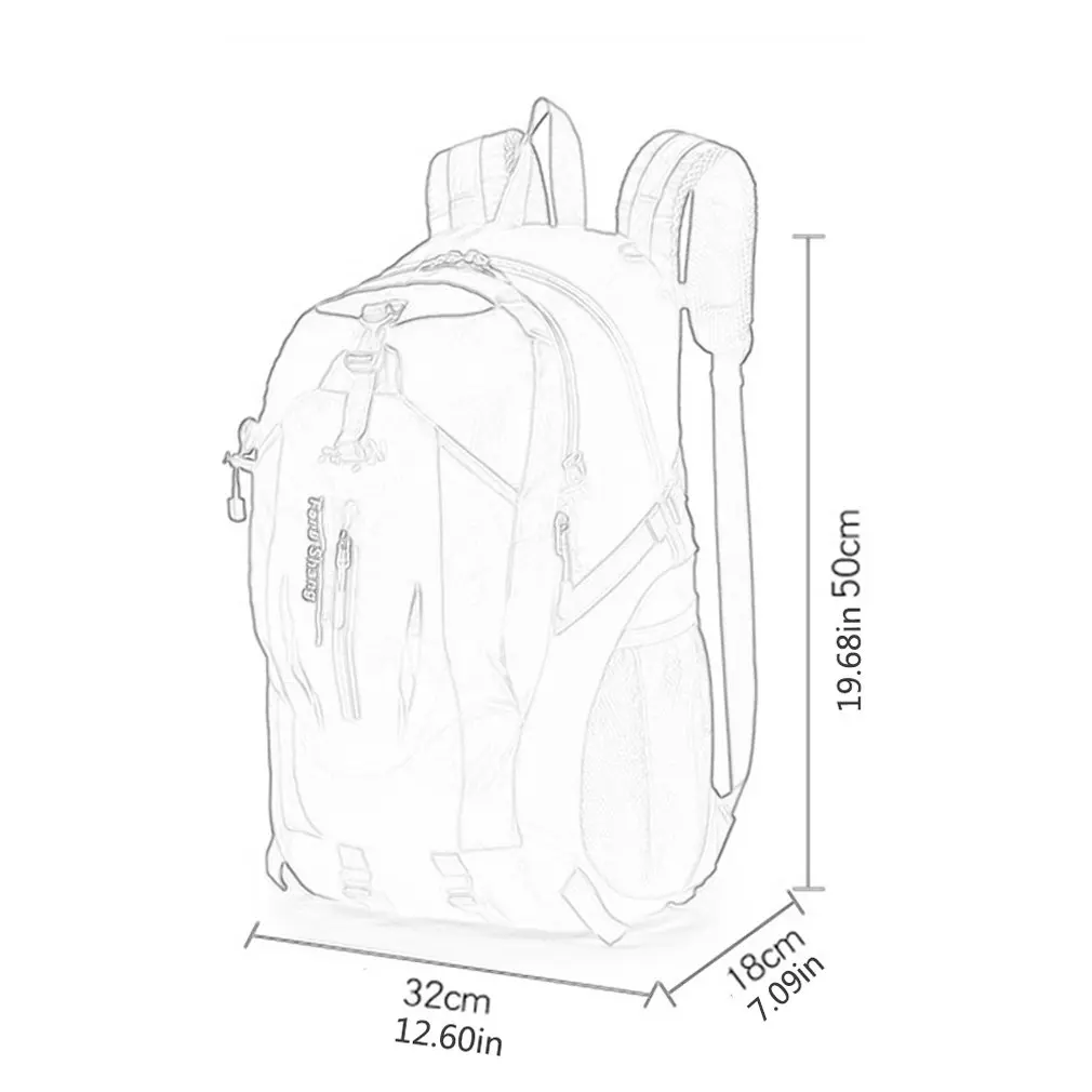 Cycling Backpack Outdoor Camping Daypack Universal Shoulder Bag Comfortable Hiking Rucksack