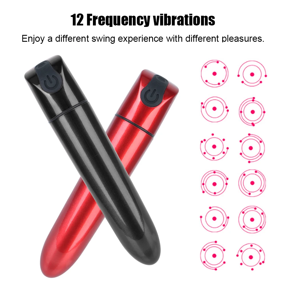 Bullet Vibrator Sex Toys For Woman Vaginal G Spot Dildo Mini Powerful Waterproof Clitoris Stimulator 12 Speed