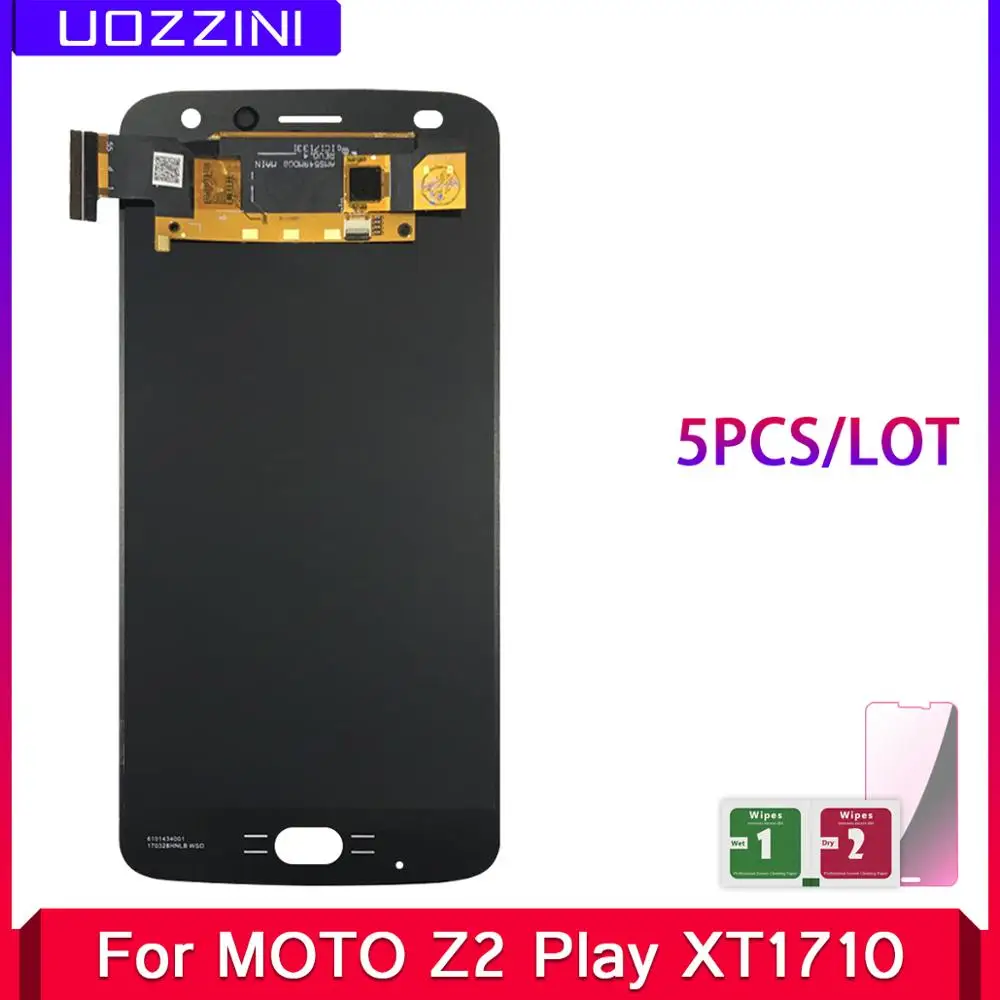 

5 Pcs LCD Display For Motorola Moto Z2 Play XT1710-01/07/08/10 LCD Touch Screen Digitizer Assembly Replacement