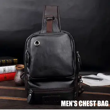 

Satchel Chest Knapsack Money Bank Card Shoulder Bag Pu Luggage Bags Mobile Phone Unilateral Tourism