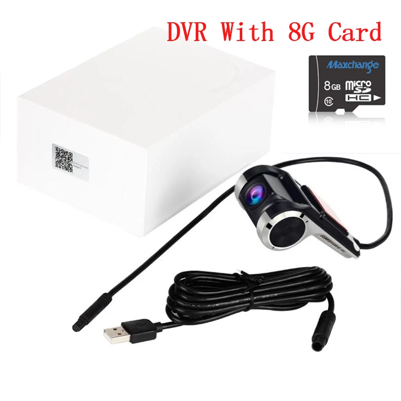 With 8G card Мини Android скрытый радар-детектор камера DVR камера Авто рекордер Full HD 1080P Авто Видео g-сенсор Dashcam - Название цвета: With 8G card