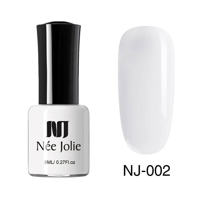 8ml NJ-02 Одноцветный лак для ногтей NEE JOLIE, 8 мл, 36 цветов, Быстросохнущий лак для ногтей, новая бутылка, лак для ногтей, 3,5 мл/бутылка для декора ногтей - Цвет: 8ml NJ-02