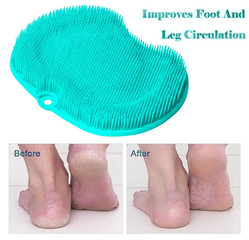 Foot Scrubber Massager Brush Cleaner Pad Bath Shoes Brush Pumice Stone Foot Scrubber Spa Shower Feet Footbrush
