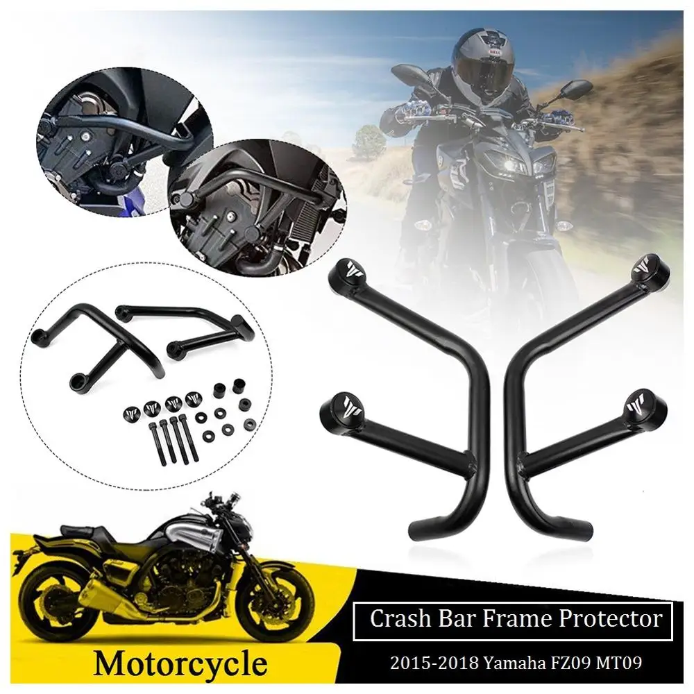 Передняя защита двигателя для Yamaha MT FZ 09 FZ09 MT09 FZ-09 MT-09 Рамка слайдер двигателя мотоцикла бампер