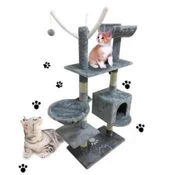 

Cat's Tree Tower Condo Scratcher Home Furniture Pets House Hammock Furniture Pets House Hammock Cat's Tree Tower Free Shipping