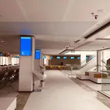 27 ''дюймовый ПК карта NFC IC reader Камера Встроенный выставочный музейный читальный зал подвесной светодиодный дисплей