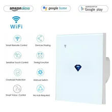 Cheap Teekar Wall Touch Sensor Smart Switch,EU/UK Standard Light Switch,switch power,Glass Panel,For Alexa Google Home Diamond Pattern Cheap Teekar Wall Touch Sensor Smart Switch,EU/UK Standard Light Switch,switch power,Glass Panel,For Alexa Google Home Diamond Pattern