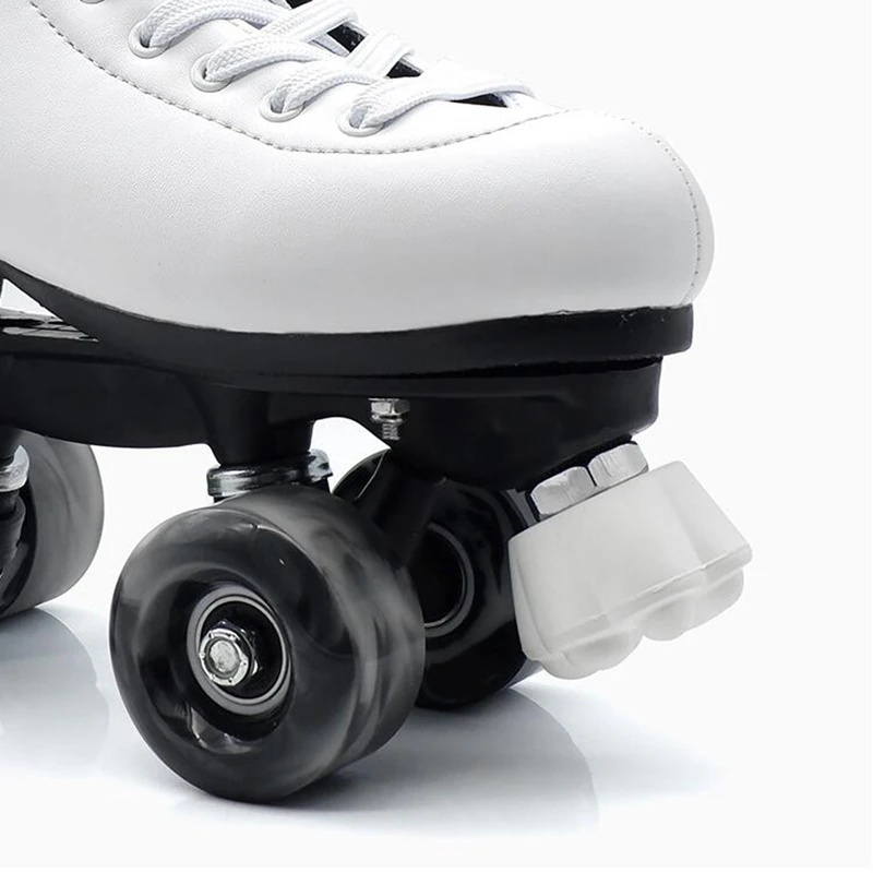 4pcs Replacement Roller Skates Toe Stops Stopper for Ice Skates Black White 