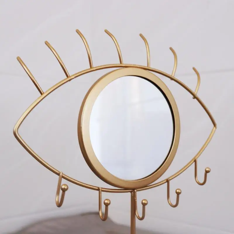 Скандинавское многофункциональное портативное настольное зеркало с рисунком глаз Съемный туалетный столик для ванной комнаты креативный косметический инструмент для макияжа зеркало