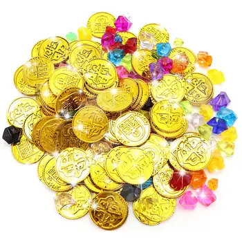 

Promotional Lottery Props Maya Gold Coins Plastic Toy Game Decorations