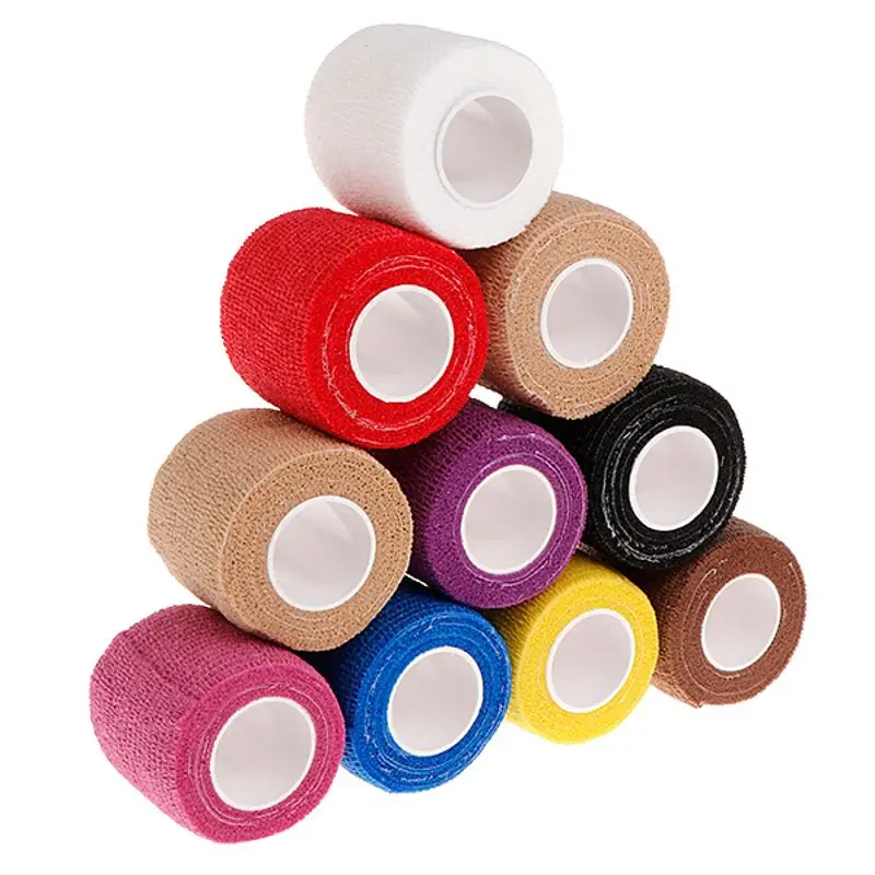 

10pcs 5cm Disposable Tattoo Self-adhesive Elastic Grip Bandage Wrap Sport Tape X5XC
