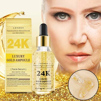 

24k Gold Face Serum Hyaluronic Acid Serum Moisturizer Essence Cream Whitening Day Creams Anti Aging Anti Wrinkle Essence