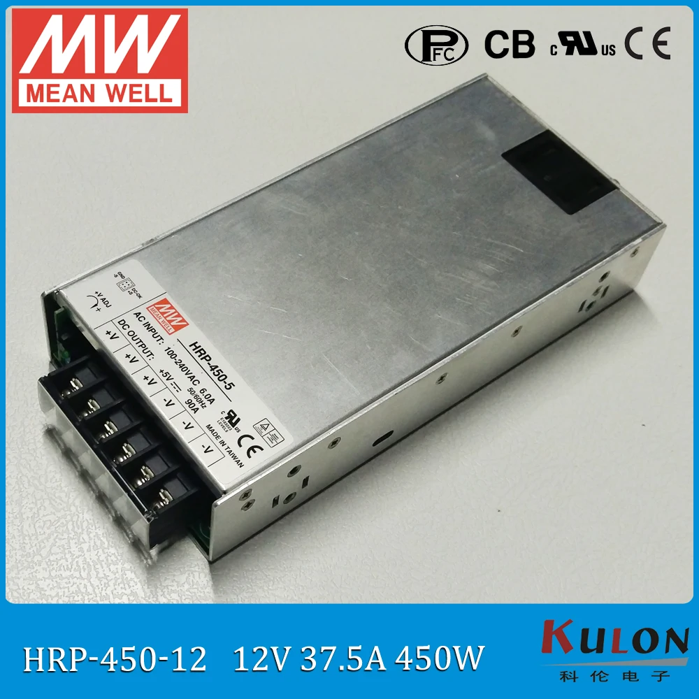 

MEAN WELL HRP-450 single output 450W 48V 24V PFC SMPS Switching Power Supply 220V To 12V AC DC Transformer 30A 60A 90A Led Strip