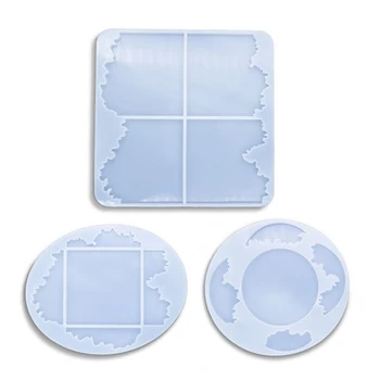 

Irregular Wave Coaster Resin Mold DIY Making Epoxy Craft Mould Tool