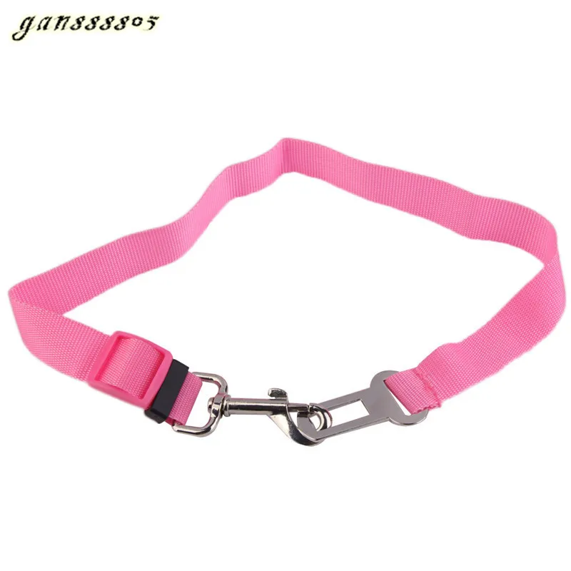 Pink 42-70 см цветной, для домашних животных, для собак, кошек, автомобильный ремень безопасности, ремень безопасности, зажим для домашних животных, ремень безопасности для собаки, 1 шт - Цвет: Pink
