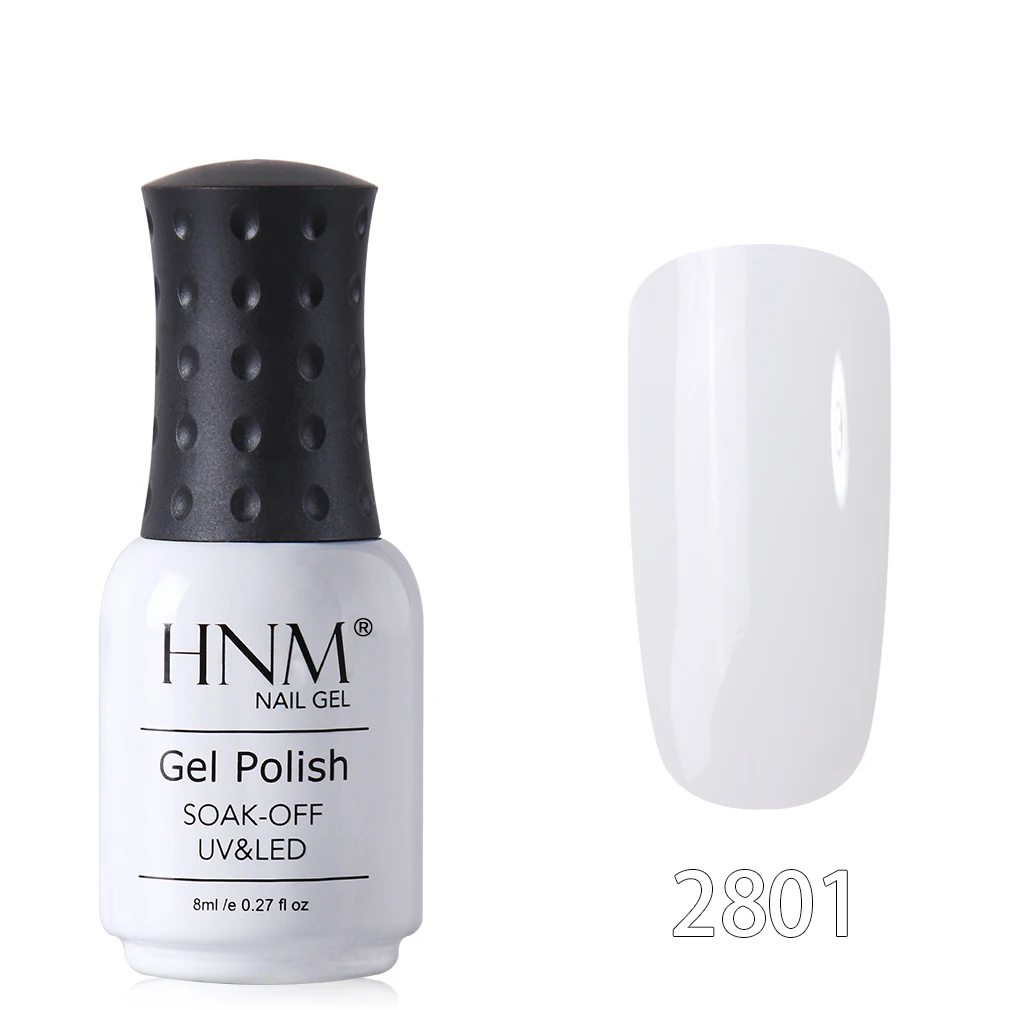 HNM 8 мл полупрозрачный Блестящий титановый Серебряный УФ-гель для ногтей светодиодный лак драгоценный камень стекло гибрид для ногтей художественный металлический лак набор - Цвет: 2801