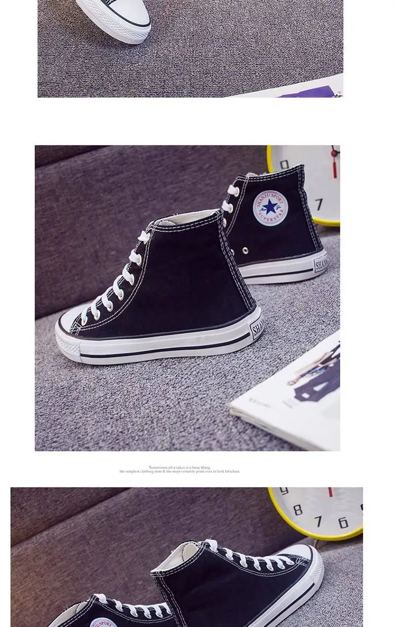 Big size 35-47 high top sneakers canvas shoes boys sneakers unisex shcool shoes men comfort sneakers man autumn shoes