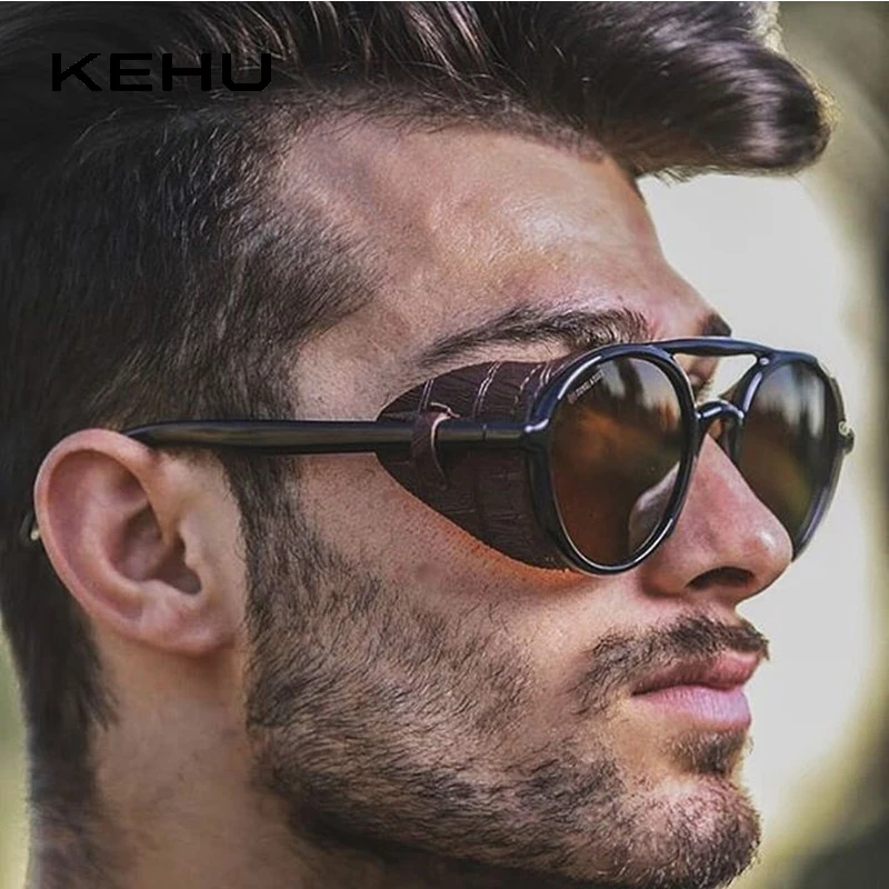 KEHU модные панк солнцезащитные очки для женщин и мужчин легкие работы за