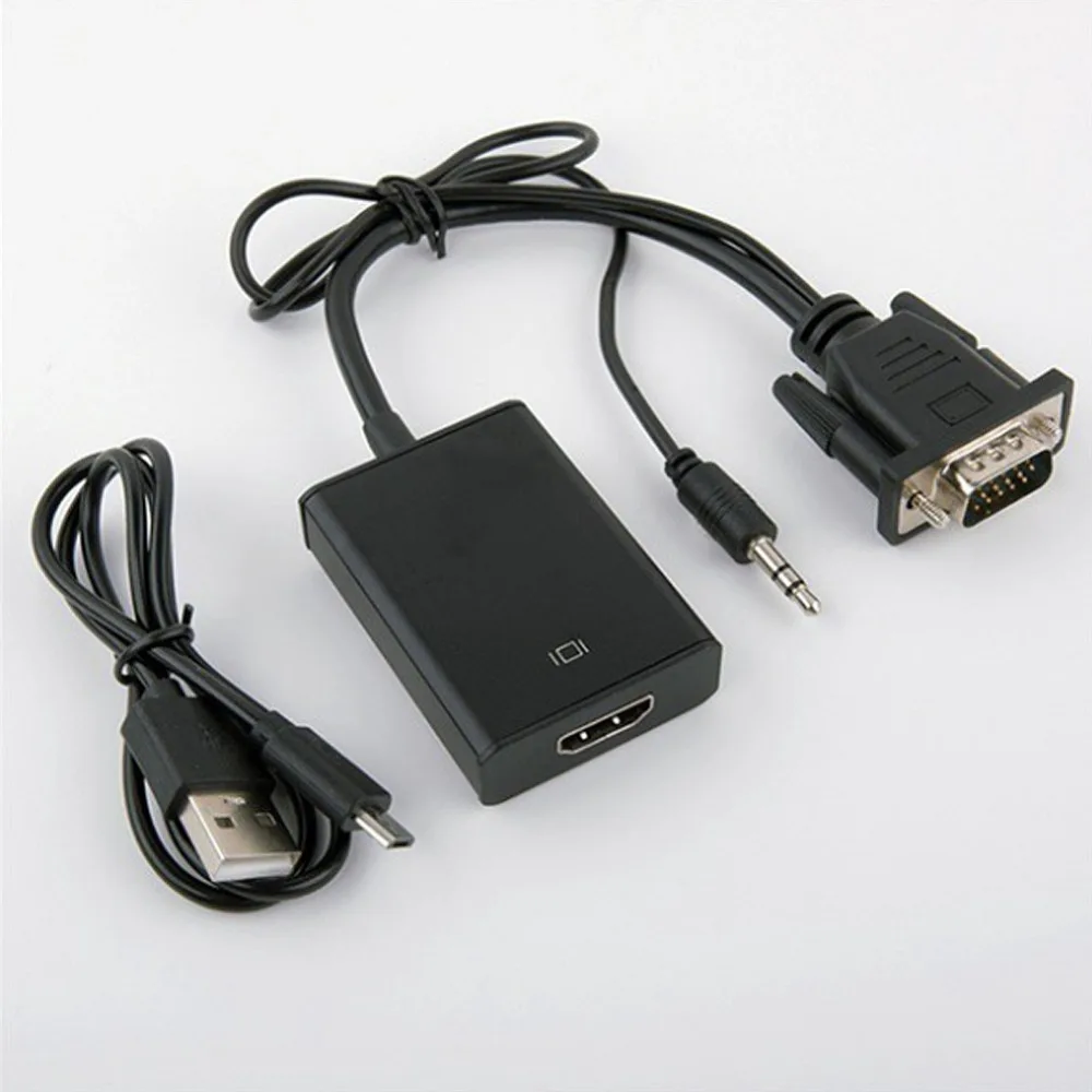 Adaptateur Full HD 1080P VGA VERS HDMI, Câble Adaptateur AVEC SORTIE
