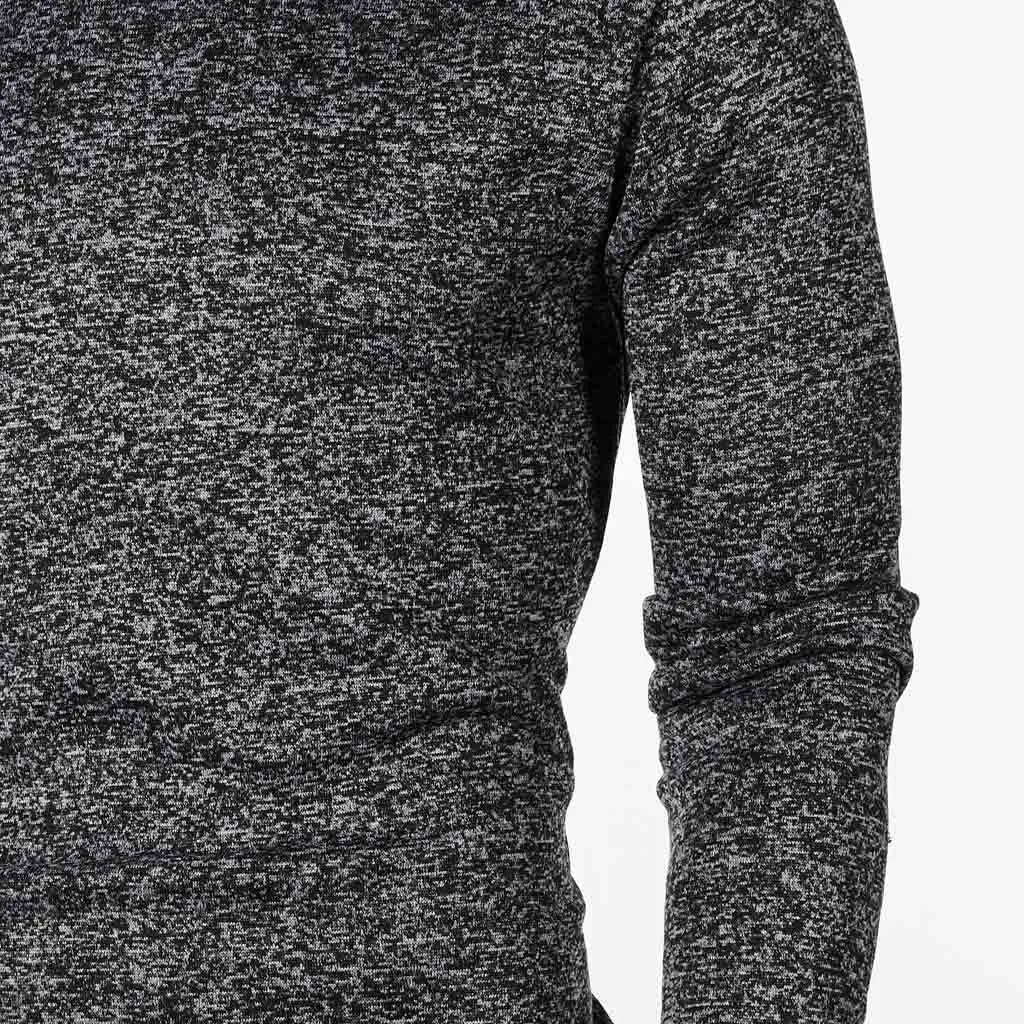 Sagace Clothes Men Sweatshirt Fashion Casual Men Autumn Warm Winter Solid Long Sleeve Pullover Sweatshirt Top Tee Outwear Blouse