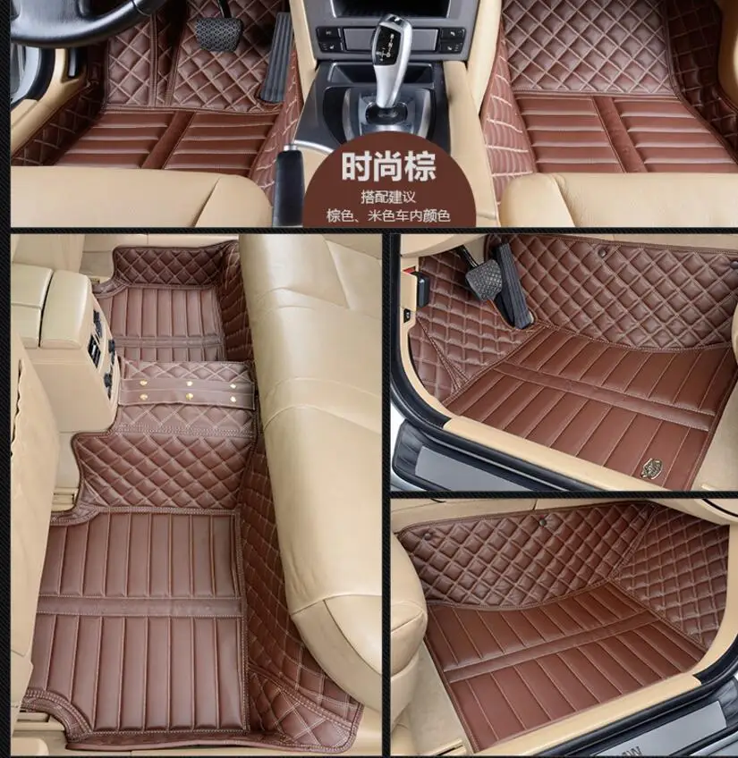 3D Роскошные слякоть коврики коврик для ног коврик для Nissan Patrol Y62 7 мест 2011 2012 2013(7 цветов