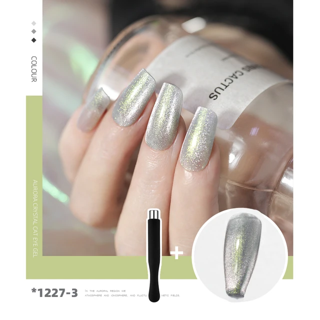 HNUIX 7.3ml 3D UV Clear Gel Dip Nail Art Gel Varnish Manicure Universal Wide New Color Phototherapy Cat Eye Gel Nail Polish 1227-3
