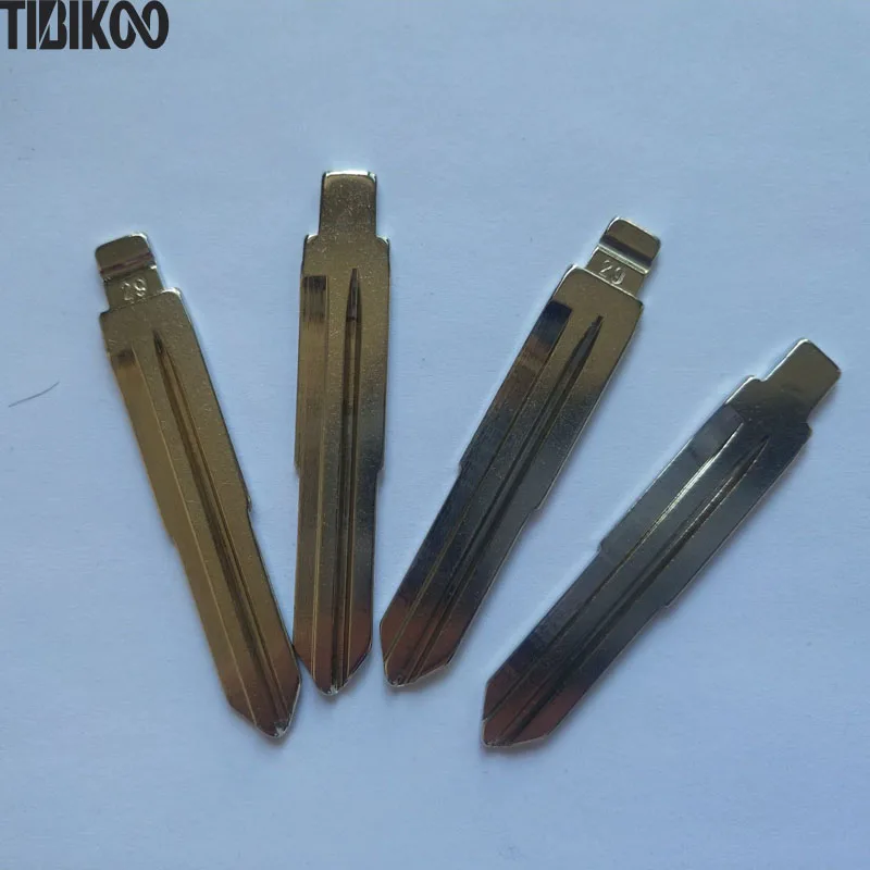 10PCS 29# Replacement Flip Remote Key Blade Car Key blank For Hyundai Sonata Santa Fe Remote NO.29 Middle Groove