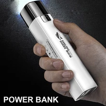 

Portable LED hand lamp USB Rechargeable flashlight Power Bank Flashlight Portable Phone Charger for iPhone, Android, iPad,etc.