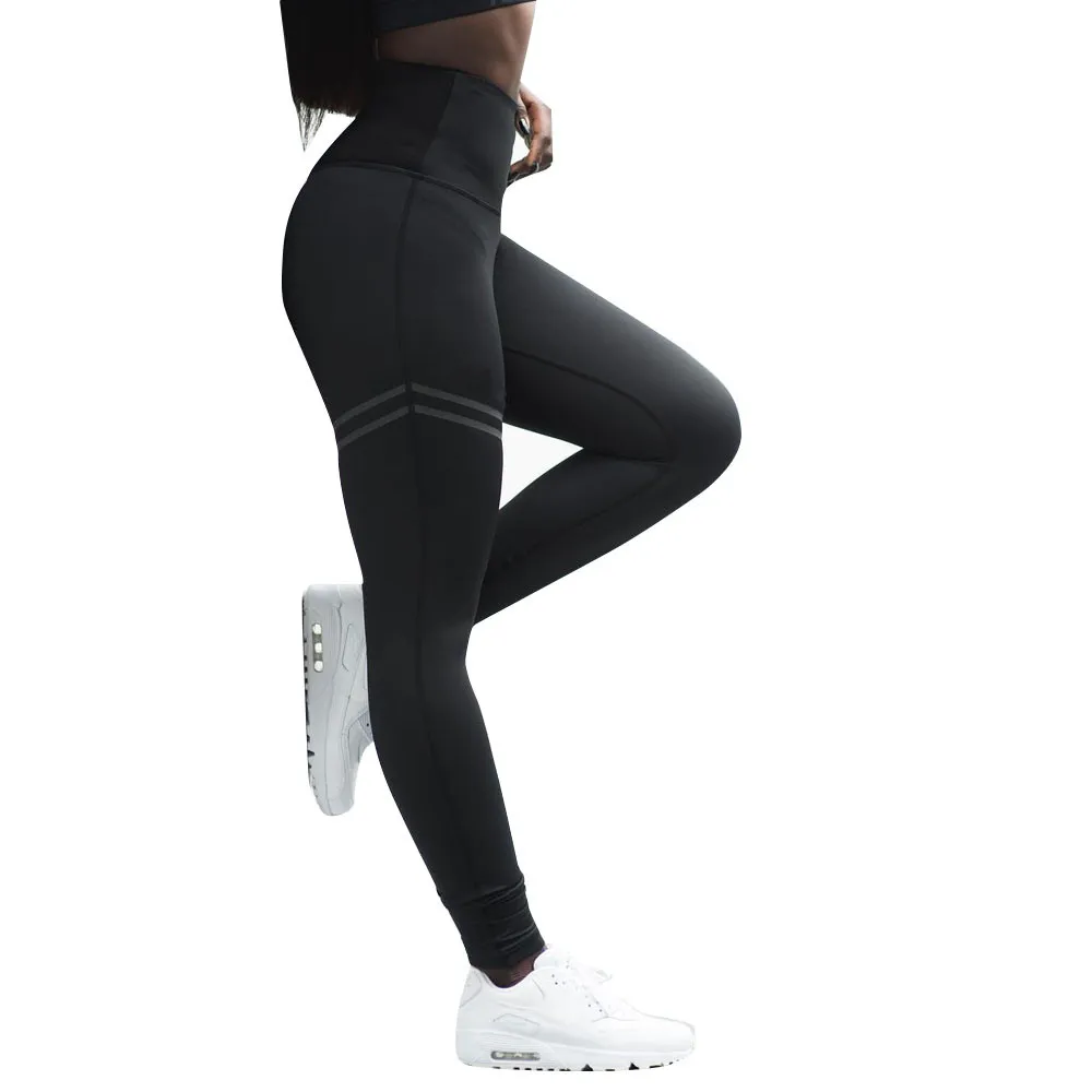 

2019 High Waist Sports Legging With Pocket For Women Fashion New Female Workout Stretch Pants Elastic Fitness Leggings #P
