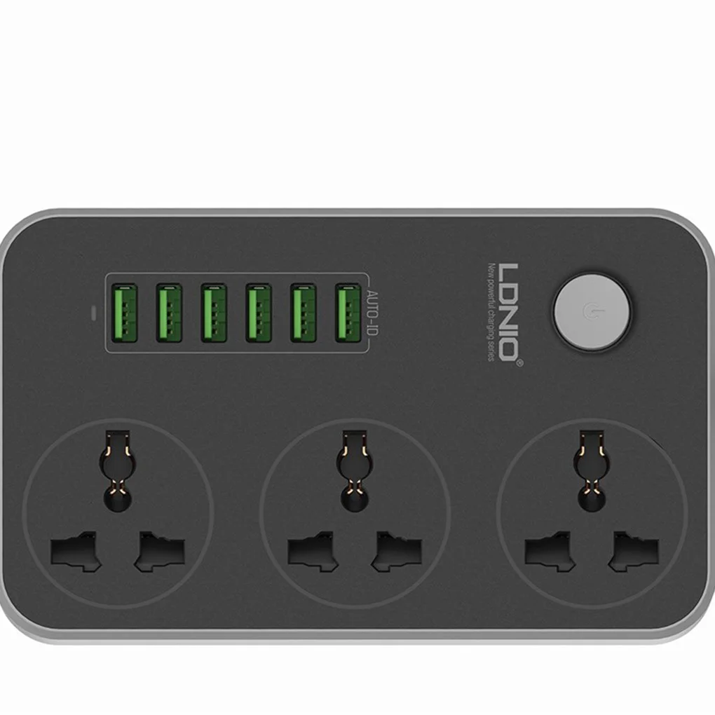 LDNIO USB Power Strip 6 USB Port 5V 3.1A Charger Adapter Power Socket Outlets Extension Socket