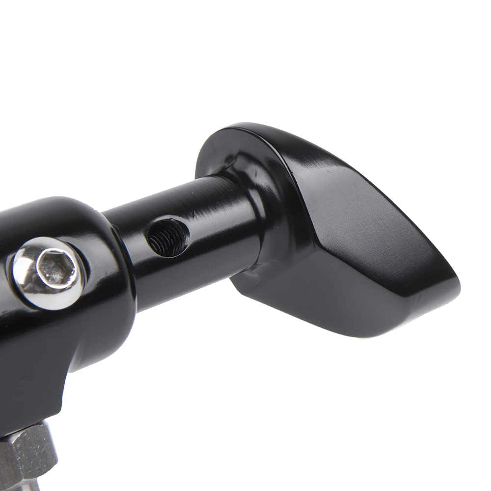  Moto Black CNC Aluminum Durable Adjustable Kickstand Side Foot Stand Bracket for 2018 & Up Kawasaki