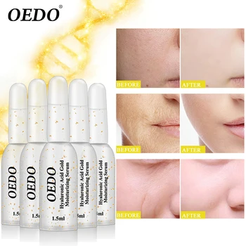 

OEDO Hyaluronic Acid Gold Moisturizing Serum Shrink Pores Removal Freckle Speckle Whitening Anti-Aging Nourishing Facial Essence