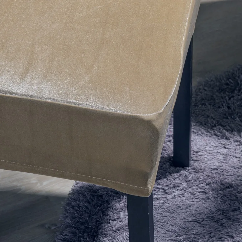 Silver fox velvet Solid Colors Flexible Stretch Chair Cover For Wedding Party Elastic Multifunctional Dining Covers 1 Silver fox velvet Solid Colors Flexible Stretch Chair Cover For Wedding Party Elastic Multifunctional Dining Covers 3