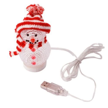 

Mini Glowing Snowman with Multi LED Lights USB Powered