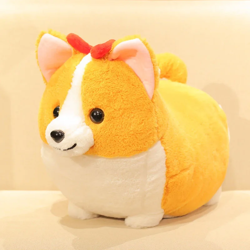 Мультяшная плюшевая игрушка, новинка, Kawaii, плюшевая собака корги, мягкие животные, Мягкая Плюшевая Кукла корги, игрушки для дивана, подушка, подарок на день рождения, День святого Валентина - Цвет: 23